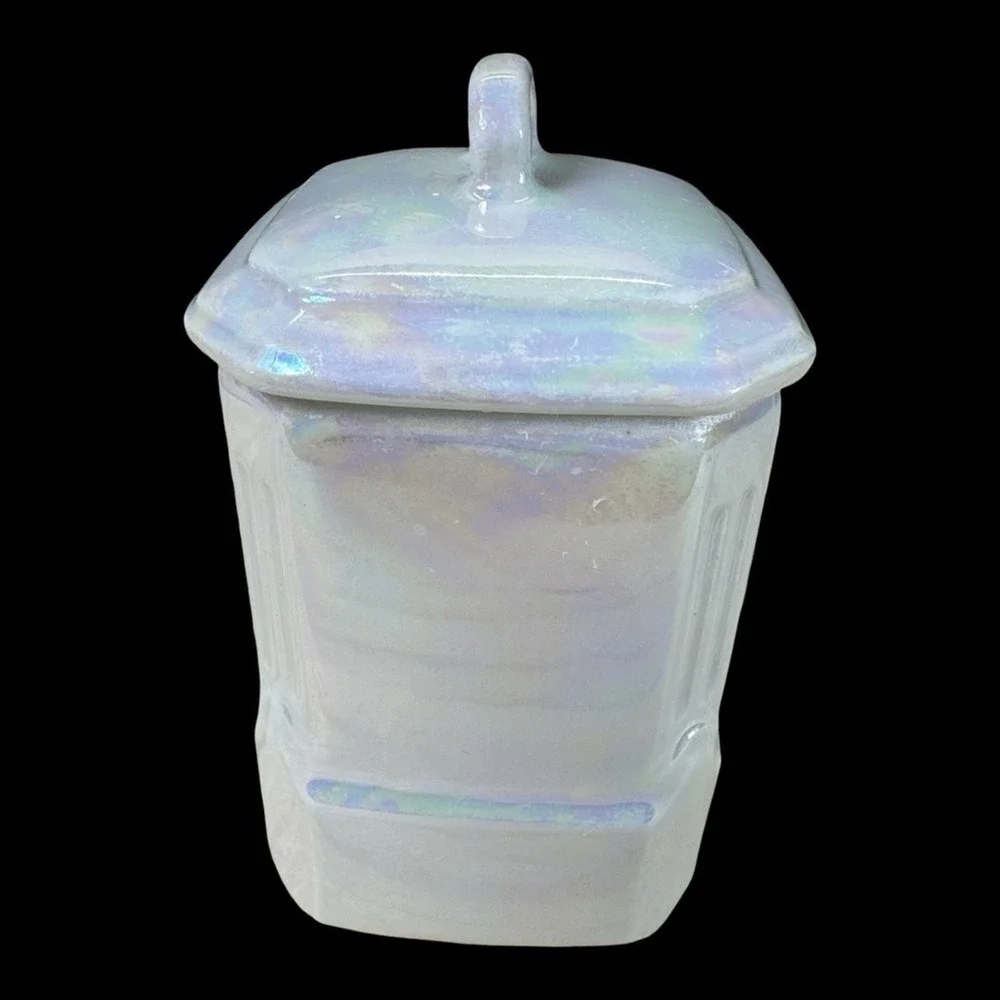 MEPOCO‎ Wares Canisters Iridescent Lustreware Germany Cinnamon Cloves Ginger 4